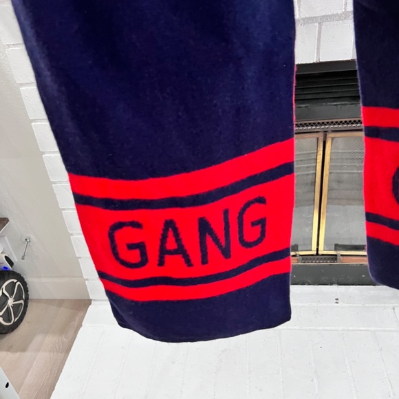 Sandro ‘Cool Gang’ Reversible Wool Scarf - Picture 3 of 5